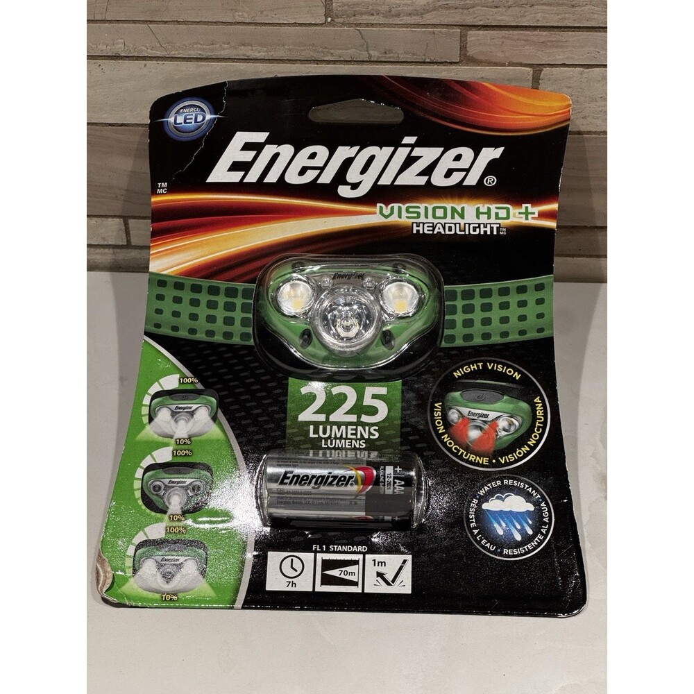 Energizer Vision HD Plus 250 Lumen LED Headlight - Green